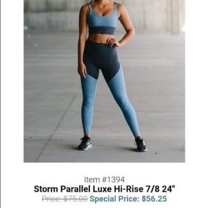 Zyia storm parallel luxe leggings